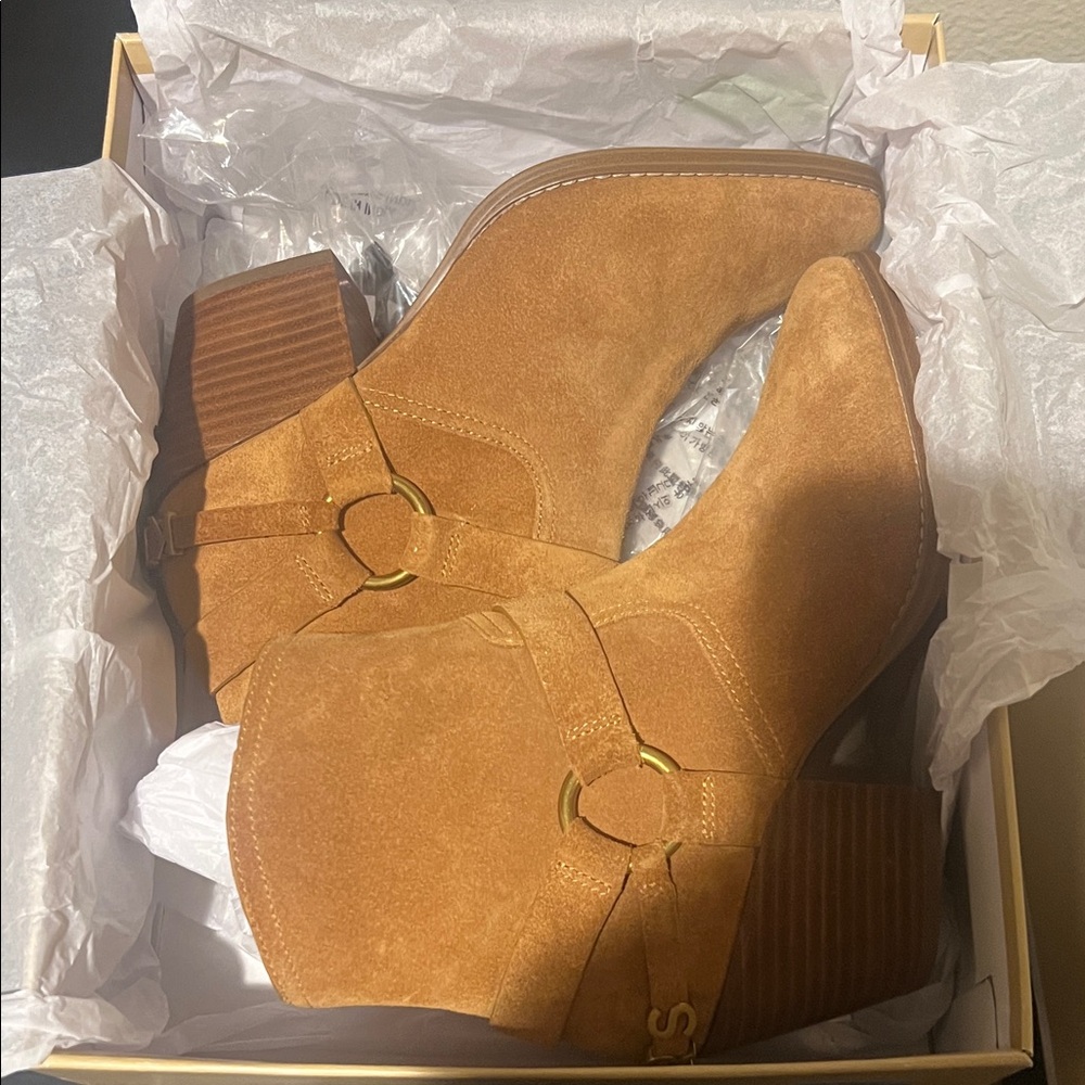 Michael Kors Brown Suede Ankle Booties - Picture 3 of 4